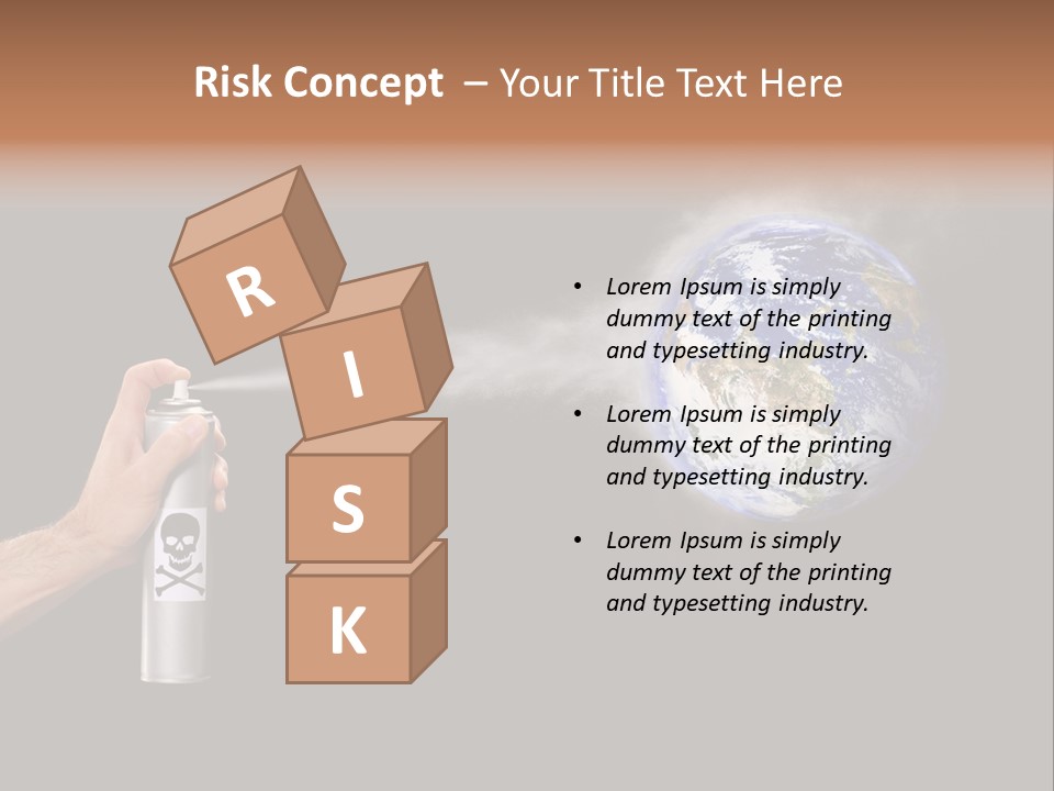 Preserve Damage Negative PowerPoint Template