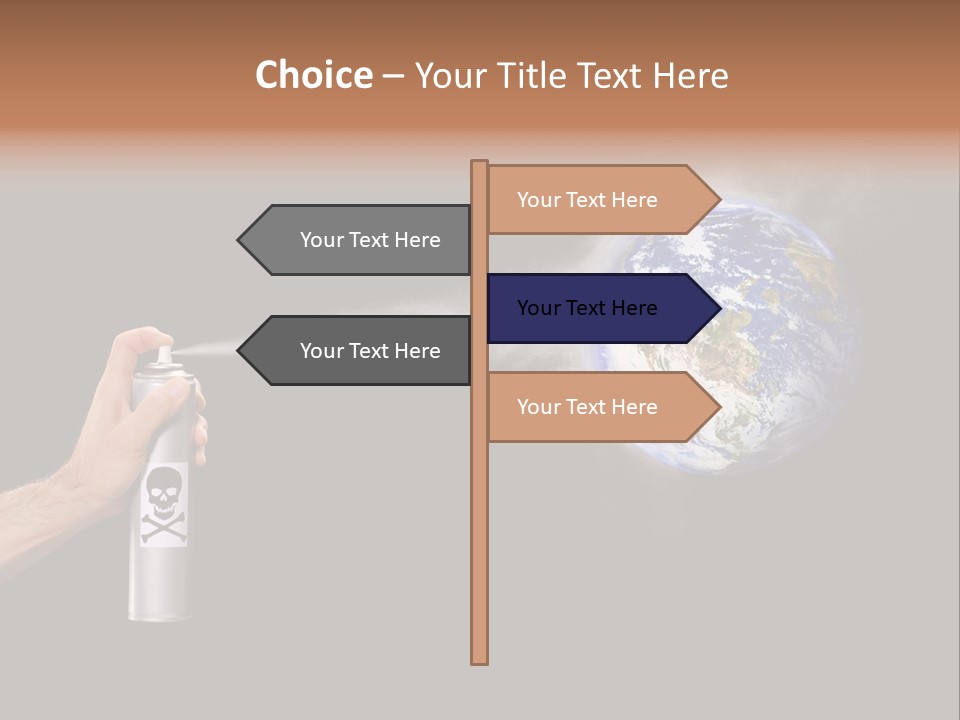 Preserve Damage Negative PowerPoint Template