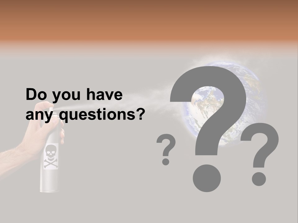 Preserve Damage Negative PowerPoint Template