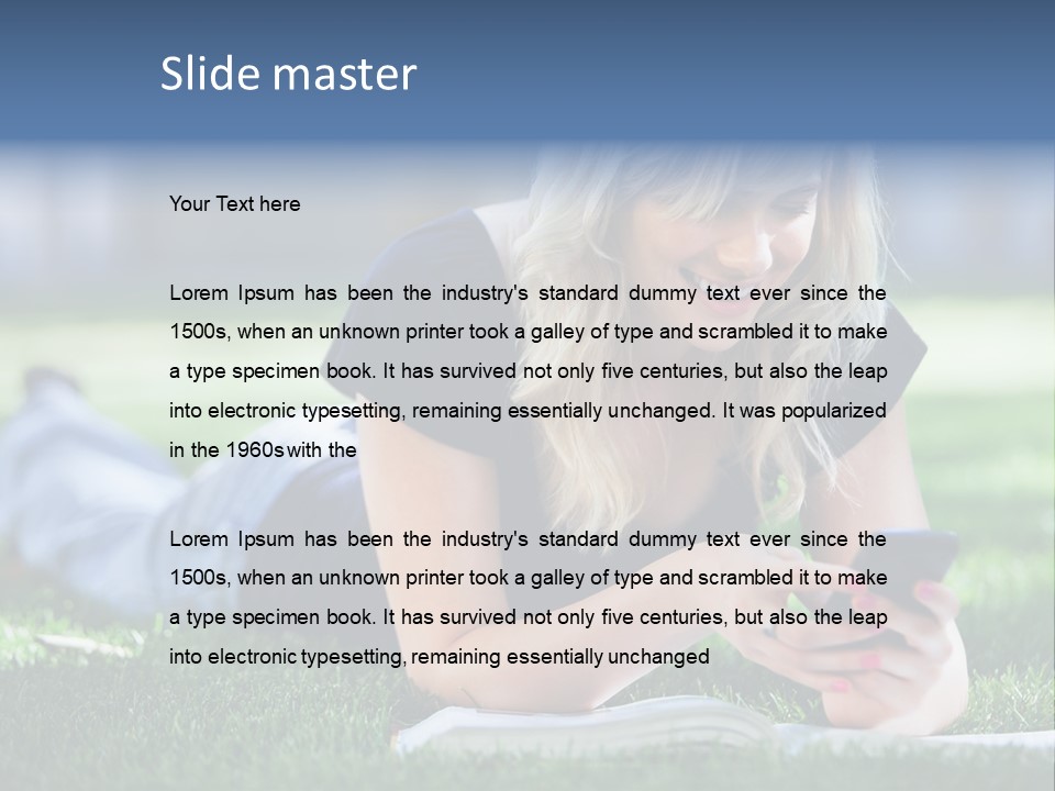 Read Alone Cheerful PowerPoint Template