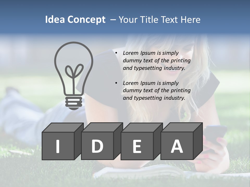 Read Alone Cheerful PowerPoint Template