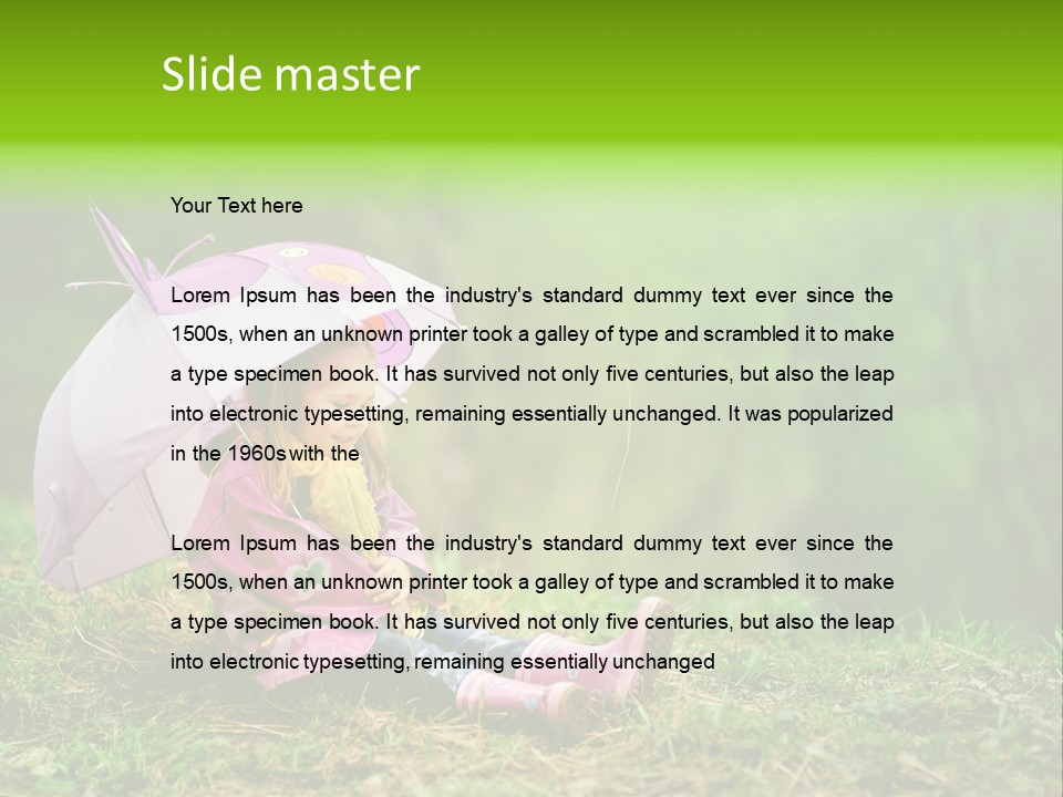 Fun Beauty Portrait PowerPoint Template