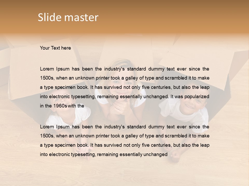 Cute Home Enjoy PowerPoint Template