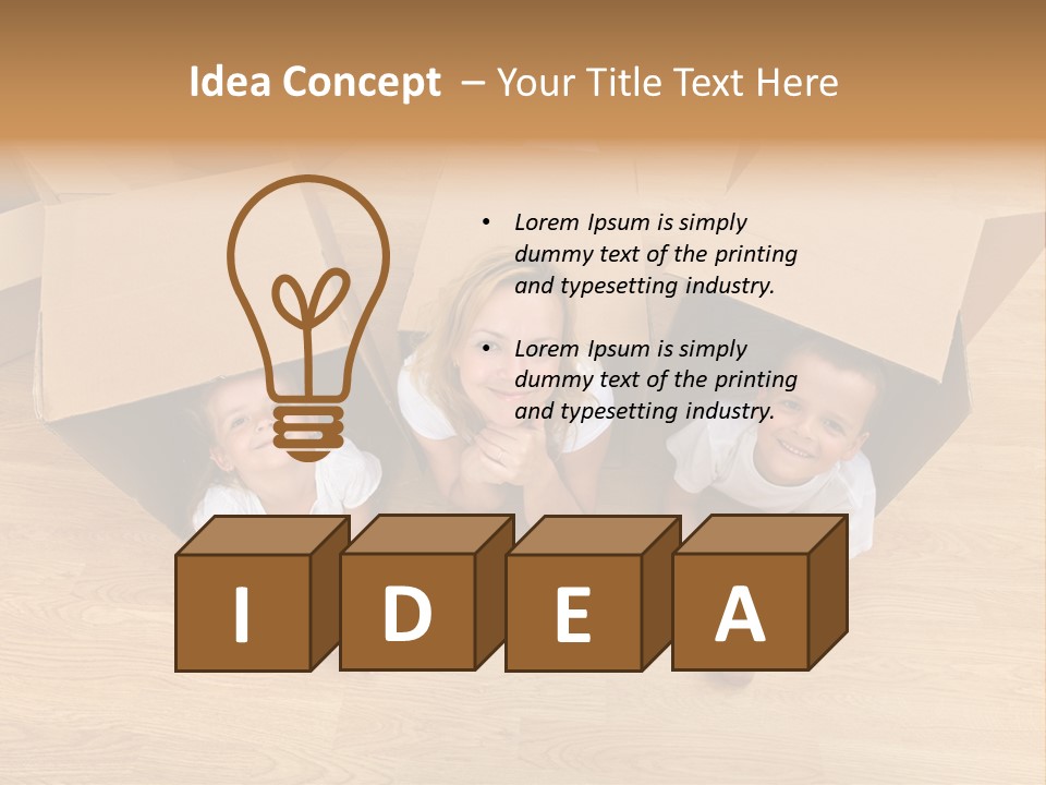 Cute Home Enjoy PowerPoint Template