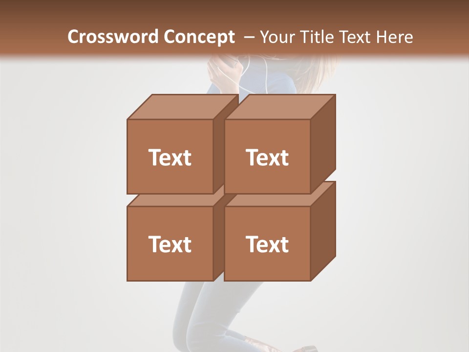 Woman Enjoyment Energetic PowerPoint Template