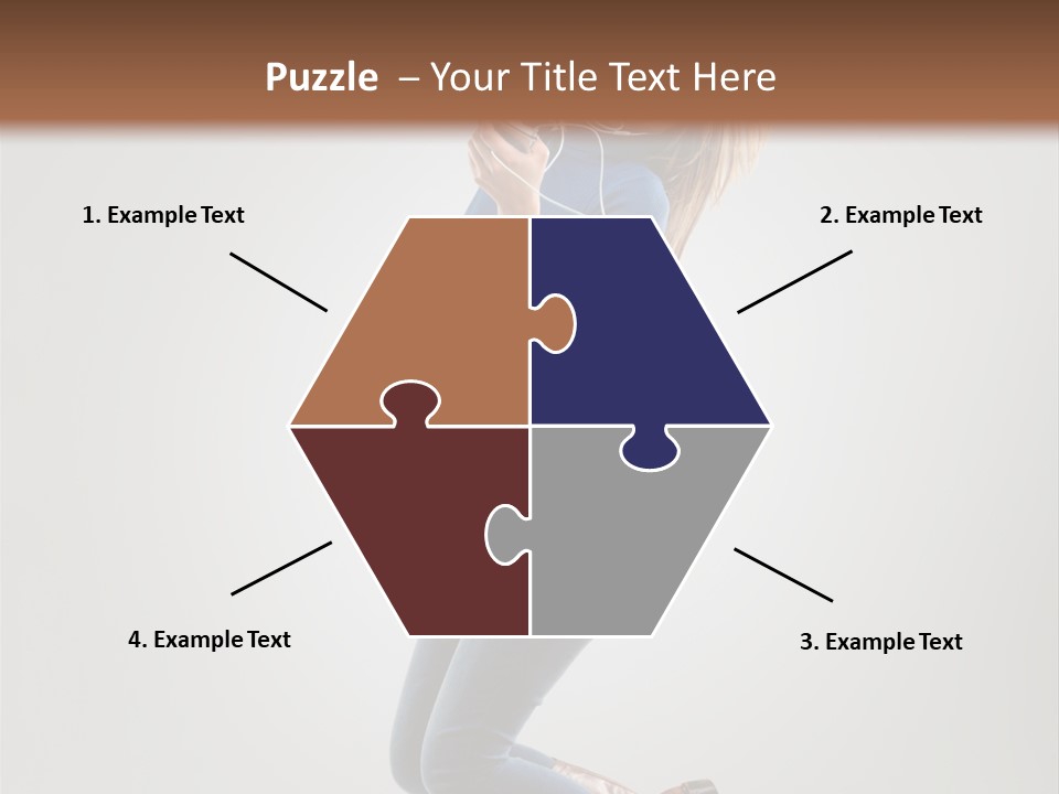 Woman Enjoyment Energetic PowerPoint Template