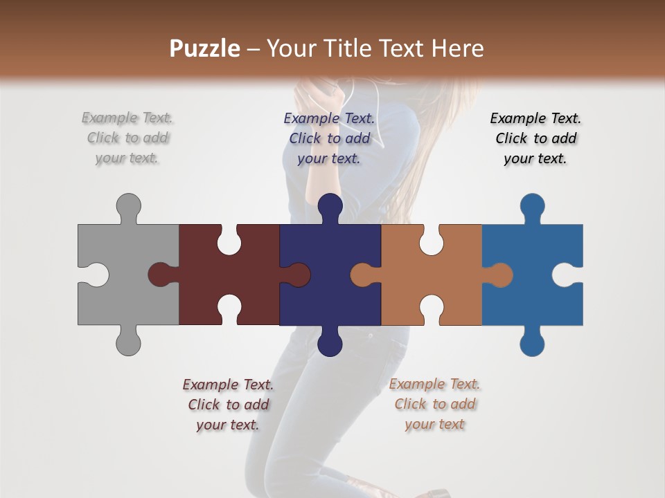 Woman Enjoyment Energetic PowerPoint Template