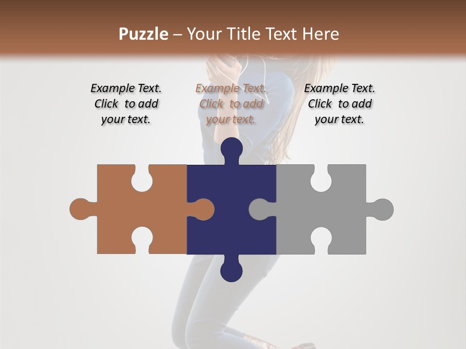 Woman Enjoyment Energetic PowerPoint Template