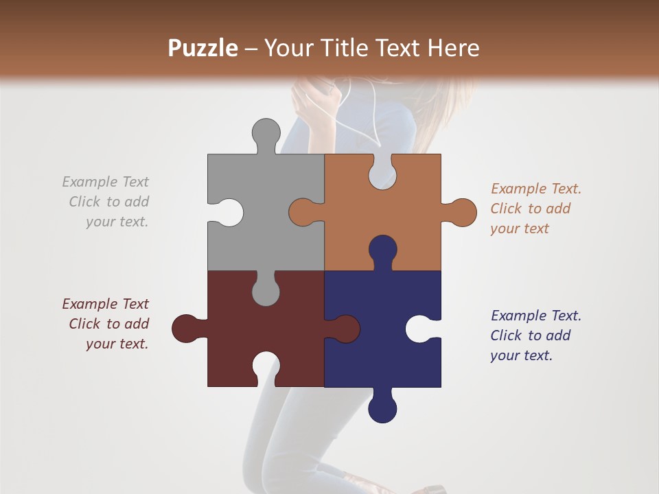 Woman Enjoyment Energetic PowerPoint Template