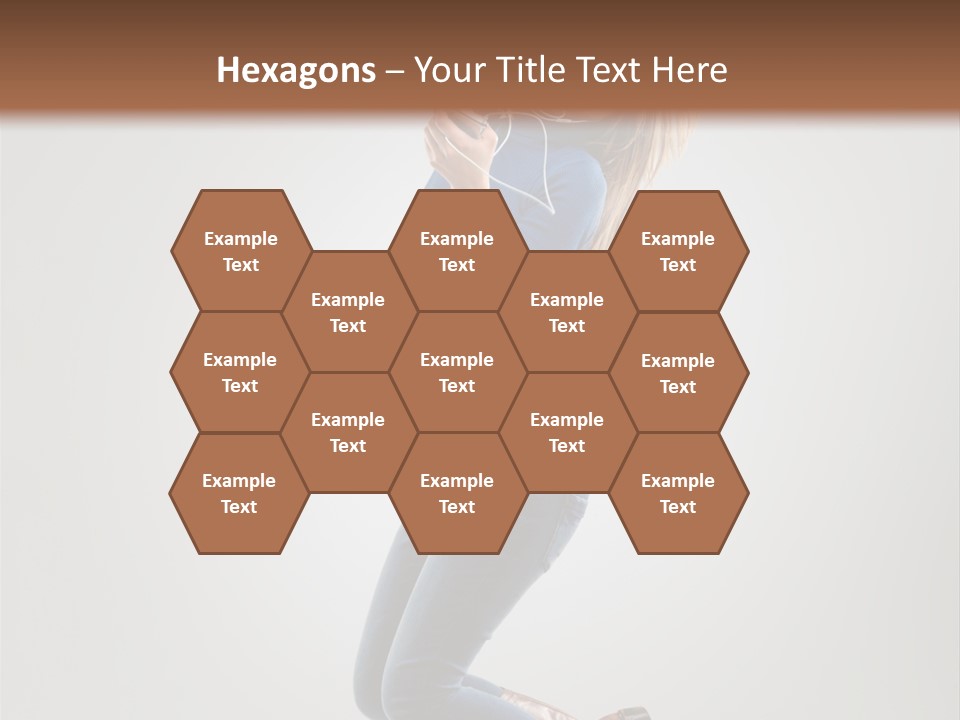 Woman Enjoyment Energetic PowerPoint Template