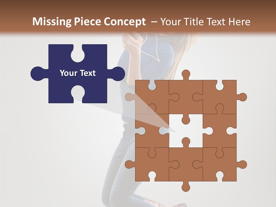 Woman Enjoyment Energetic PowerPoint Template