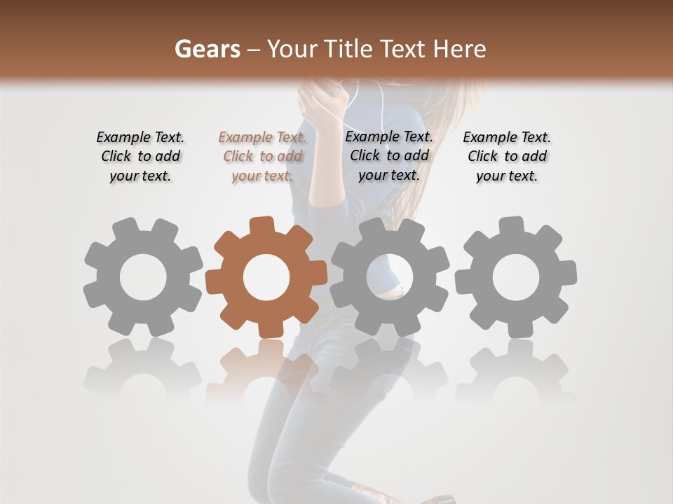 Woman Enjoyment Energetic PowerPoint Template