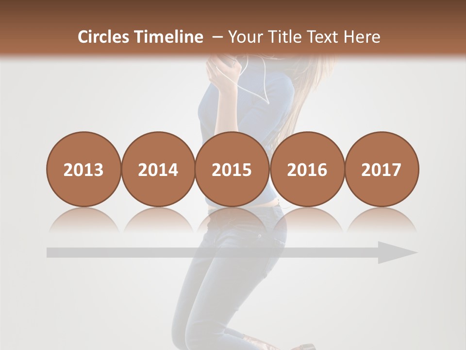 Woman Enjoyment Energetic PowerPoint Template