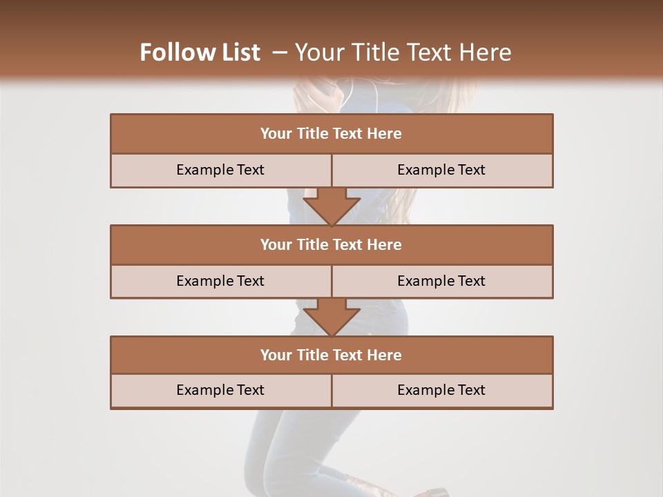 Woman Enjoyment Energetic PowerPoint Template