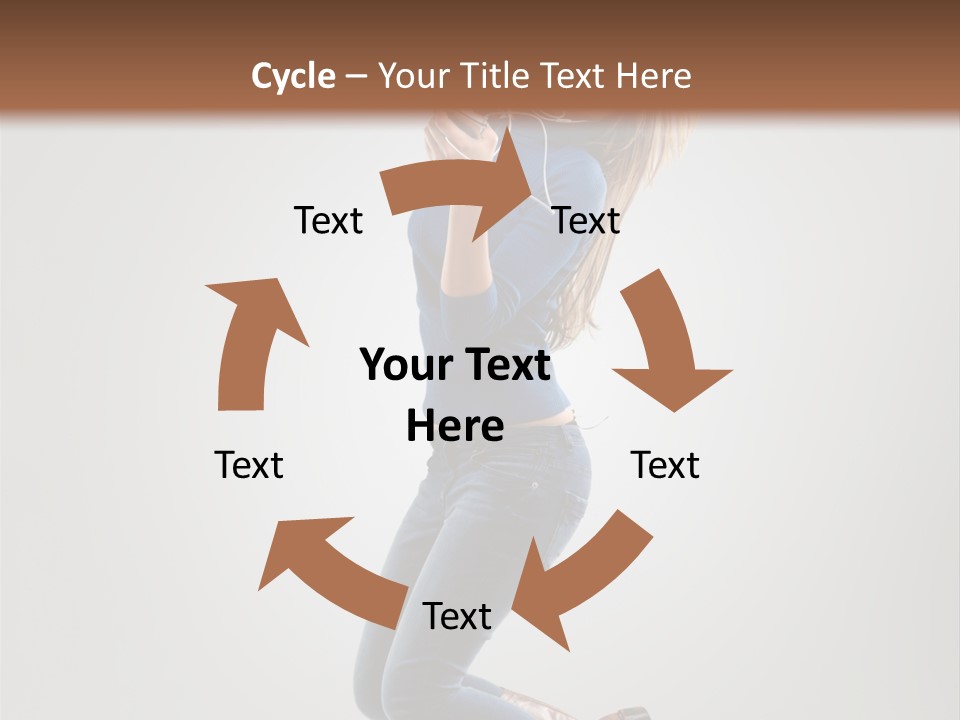 Woman Enjoyment Energetic PowerPoint Template