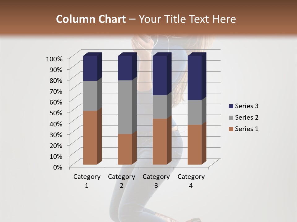 Woman Enjoyment Energetic PowerPoint Template