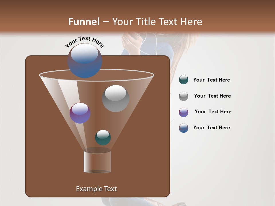 Woman Enjoyment Energetic PowerPoint Template