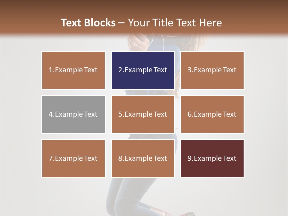 Woman Enjoyment Energetic PowerPoint Template