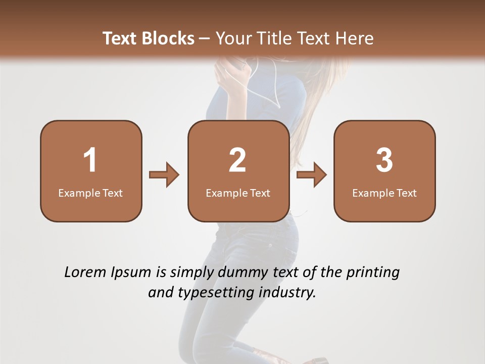 Woman Enjoyment Energetic PowerPoint Template