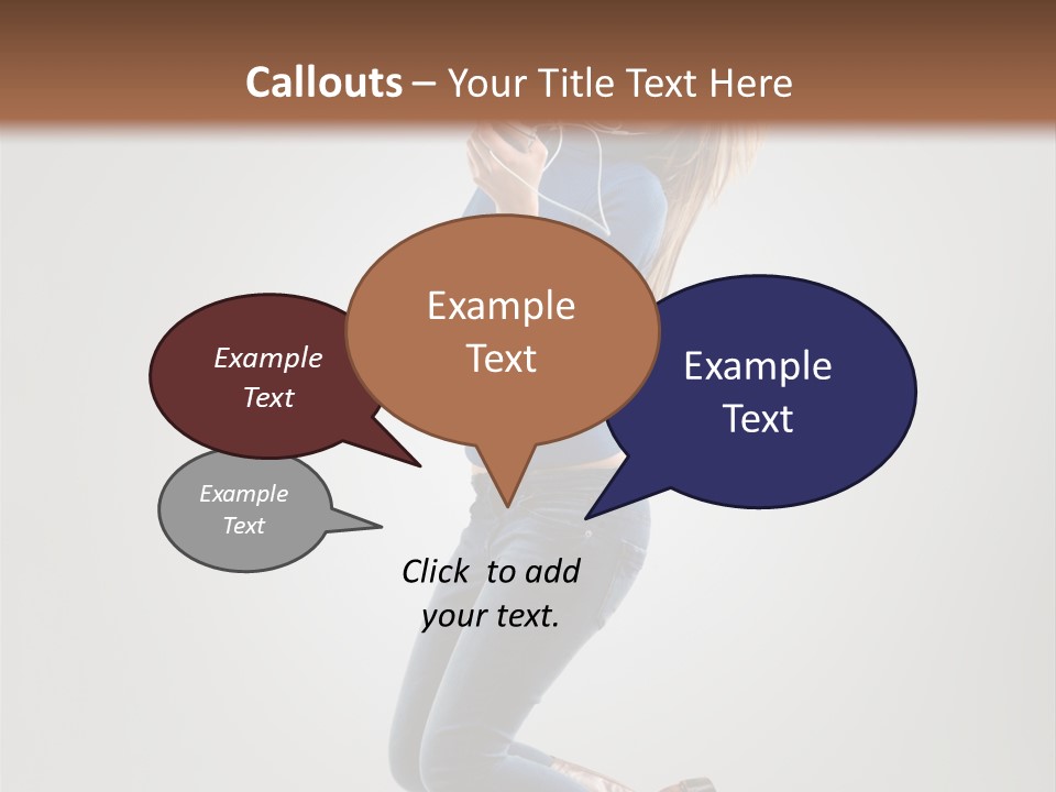 Woman Enjoyment Energetic PowerPoint Template