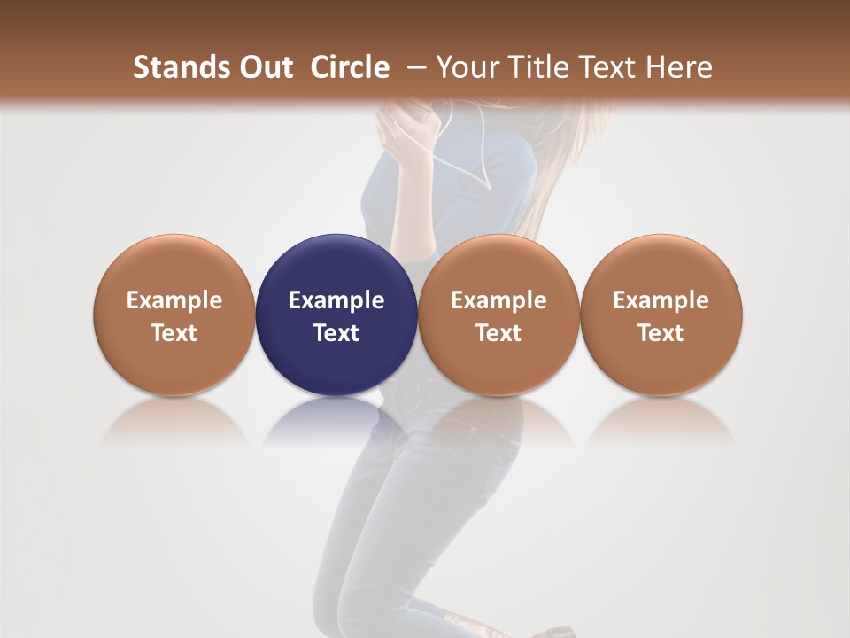 Woman Enjoyment Energetic PowerPoint Template