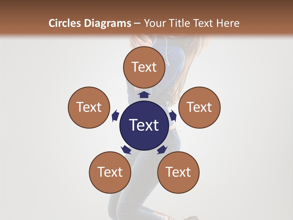 Woman Enjoyment Energetic PowerPoint Template