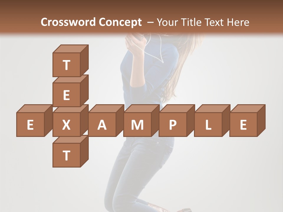 Woman Enjoyment Energetic PowerPoint Template