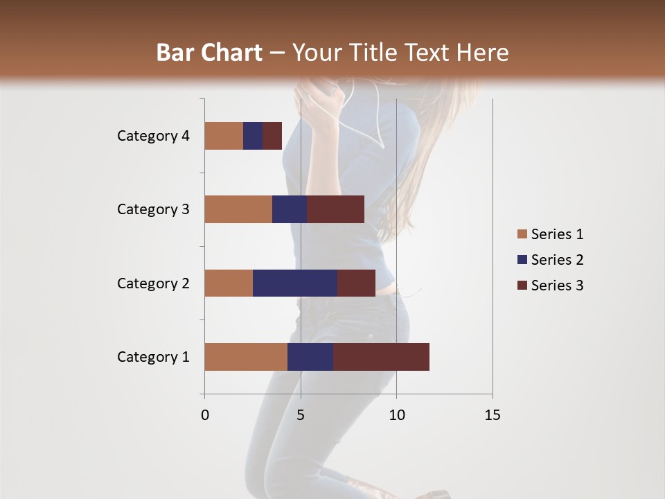 Woman Enjoyment Energetic PowerPoint Template