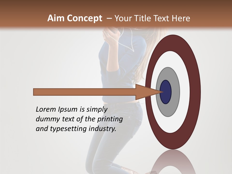 Woman Enjoyment Energetic PowerPoint Template