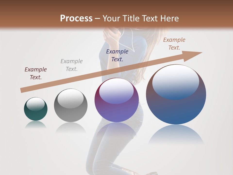 Woman Enjoyment Energetic PowerPoint Template