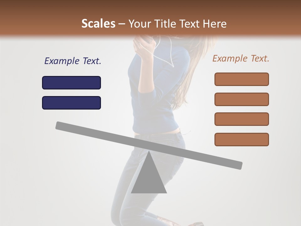 Woman Enjoyment Energetic PowerPoint Template