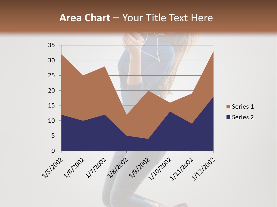 Woman Enjoyment Energetic PowerPoint Template