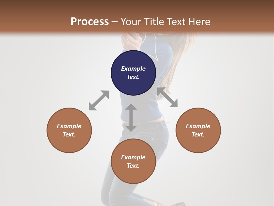 Woman Enjoyment Energetic PowerPoint Template