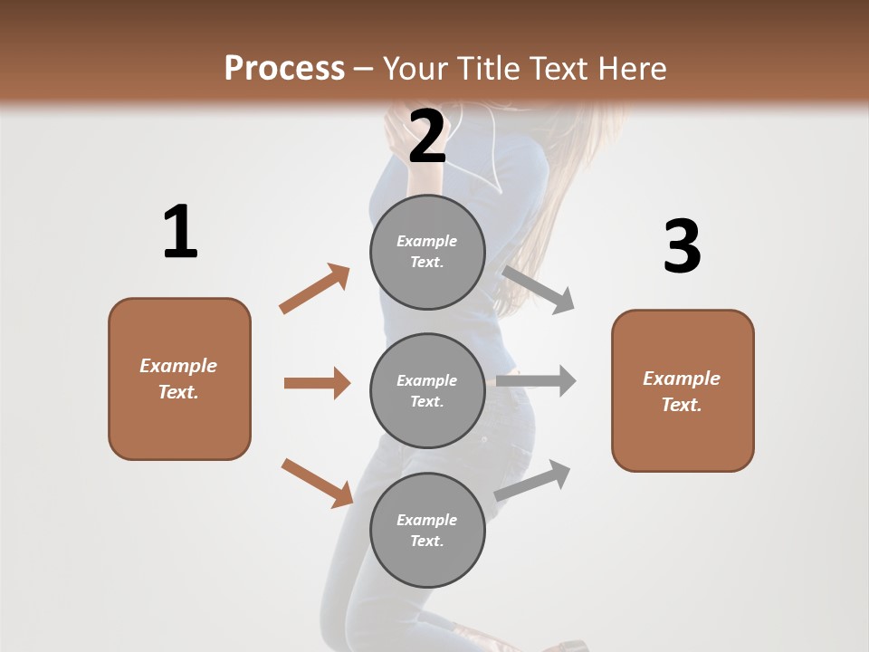 Woman Enjoyment Energetic PowerPoint Template