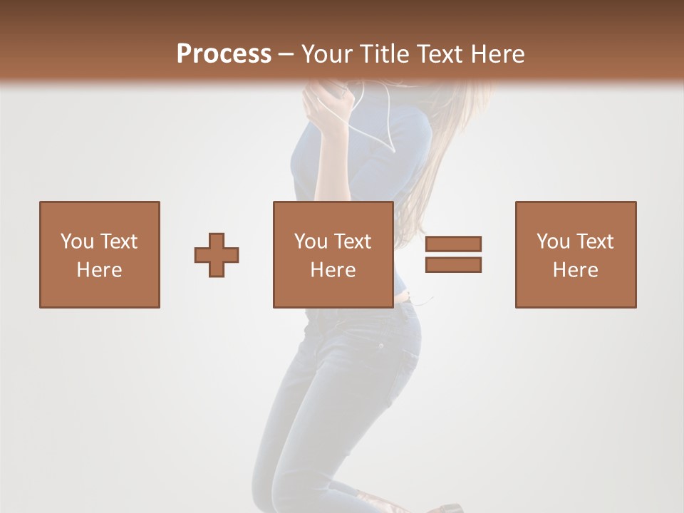 Woman Enjoyment Energetic PowerPoint Template