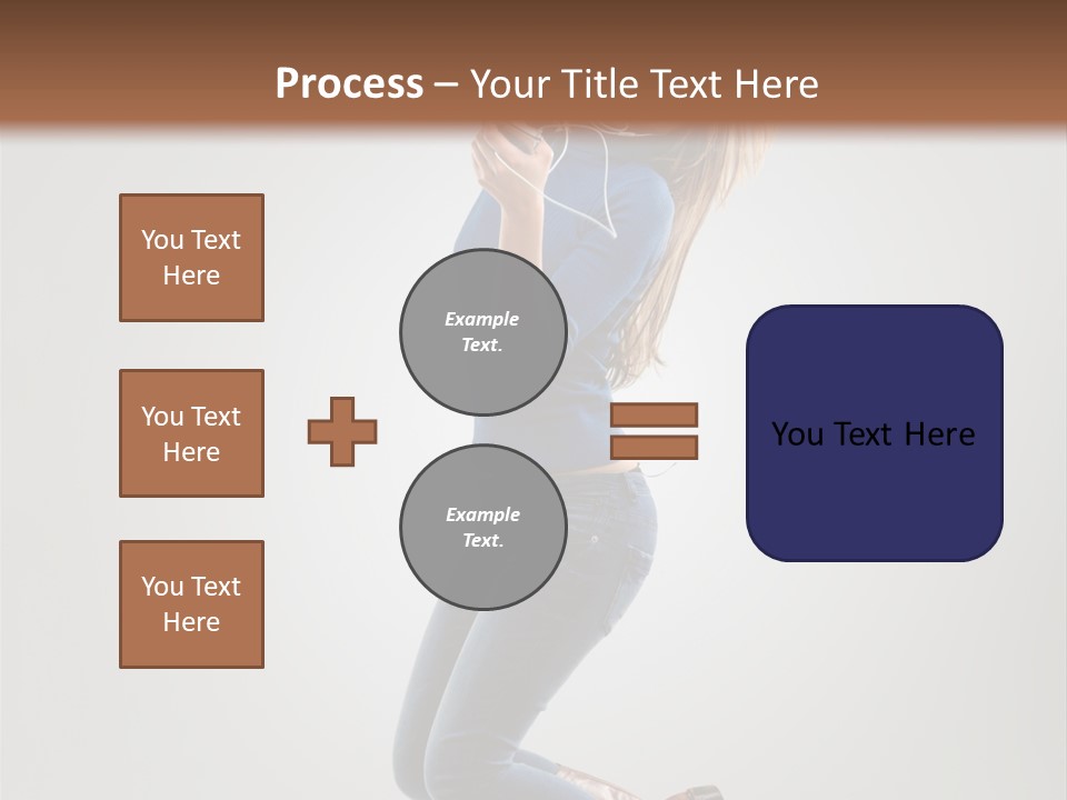 Woman Enjoyment Energetic PowerPoint Template