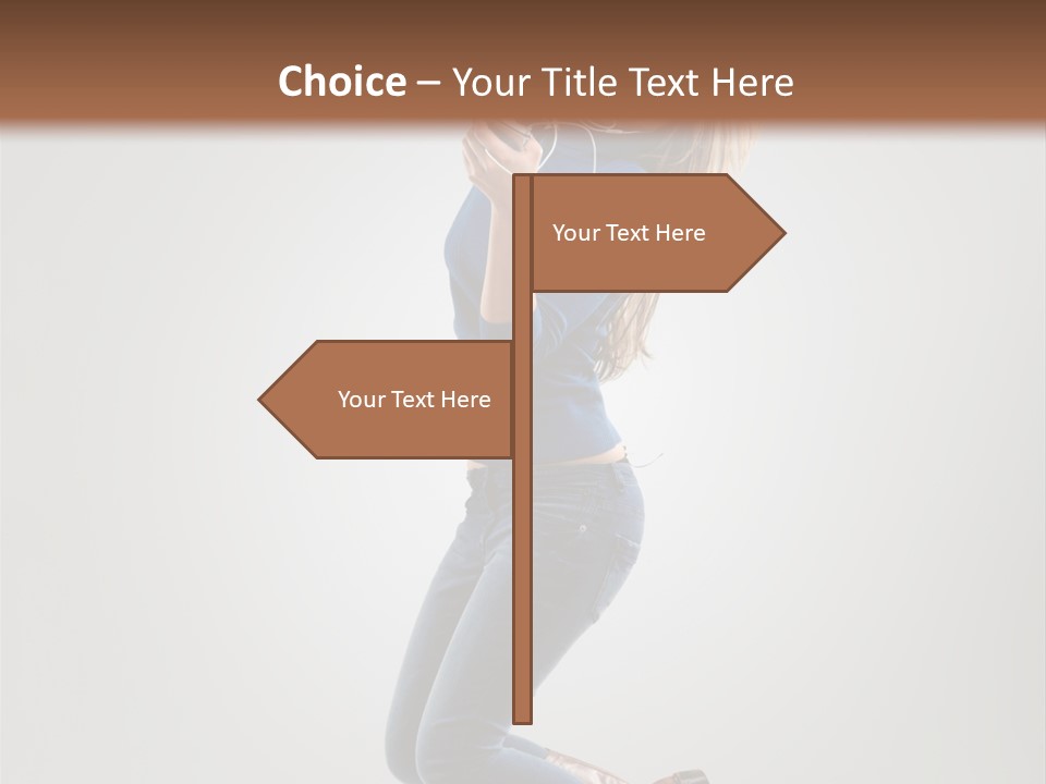 Woman Enjoyment Energetic PowerPoint Template