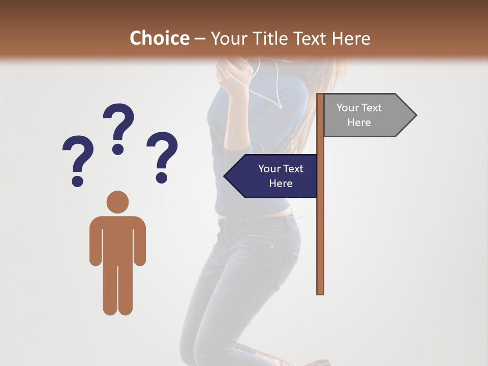 Woman Enjoyment Energetic PowerPoint Template