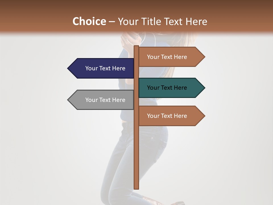 Woman Enjoyment Energetic PowerPoint Template