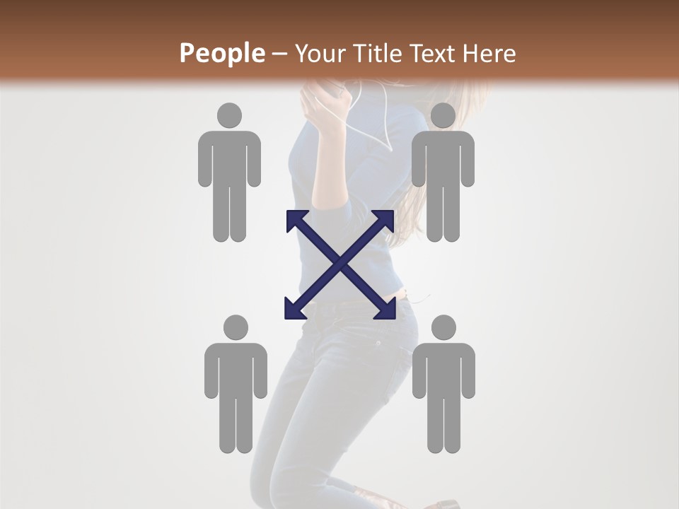 Woman Enjoyment Energetic PowerPoint Template