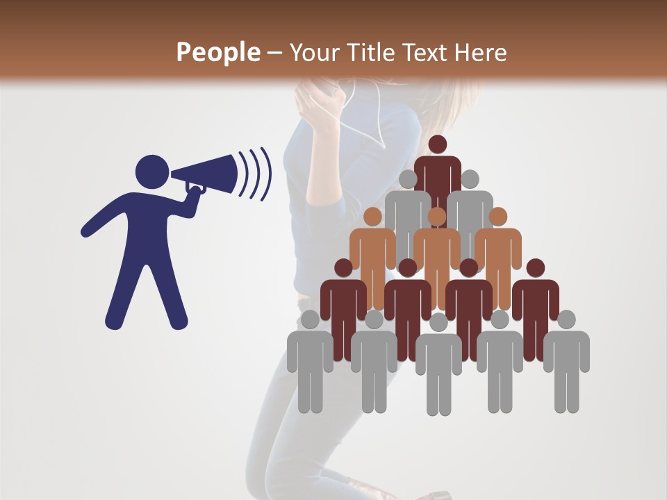 Woman Enjoyment Energetic PowerPoint Template