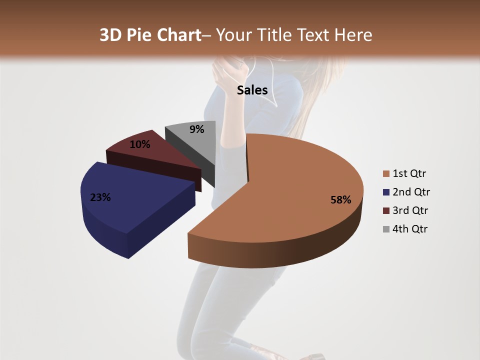 Woman Enjoyment Energetic PowerPoint Template