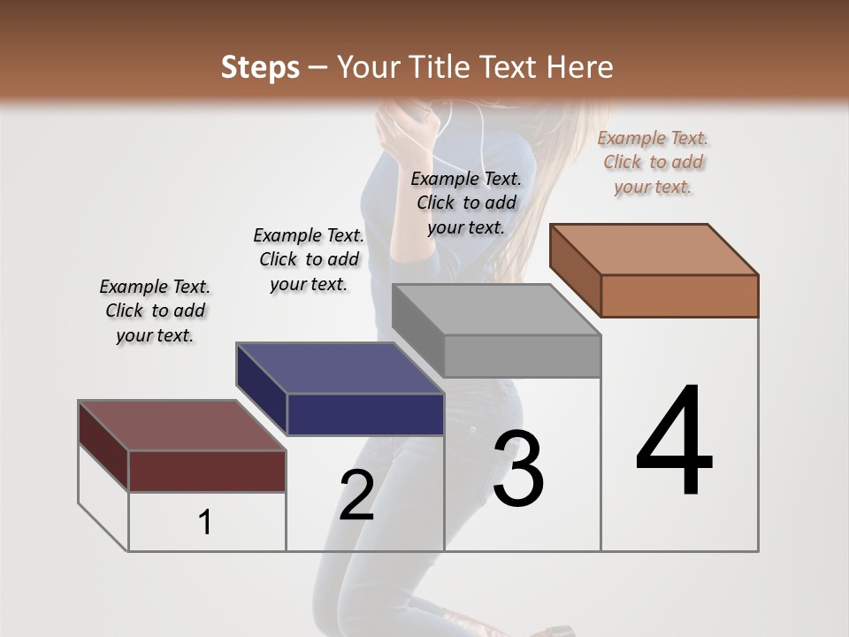 Woman Enjoyment Energetic PowerPoint Template