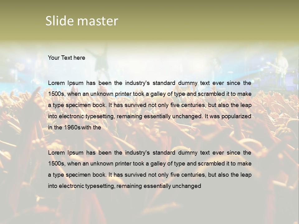 Loud Cheer Background PowerPoint Template