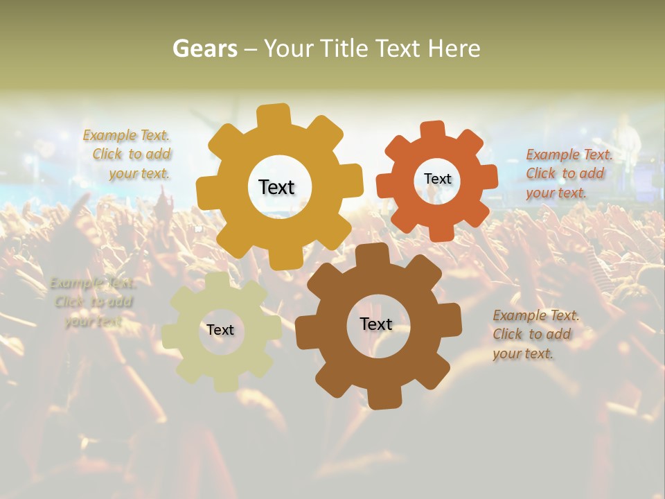 Loud Cheer Background PowerPoint Template