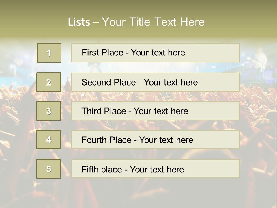 Loud Cheer Background PowerPoint Template