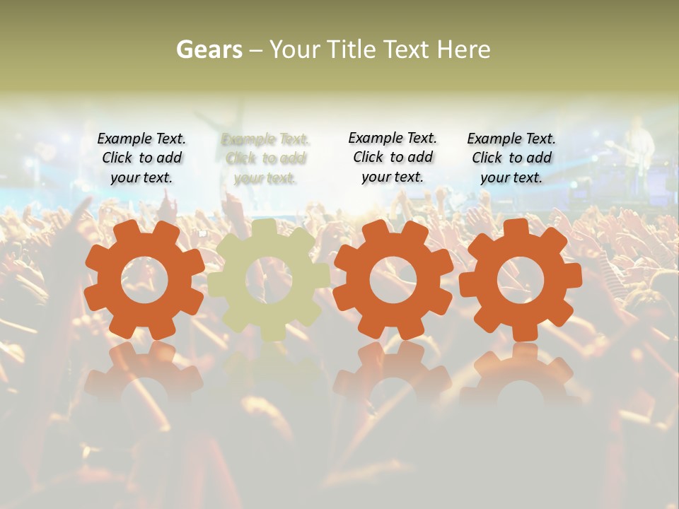 Loud Cheer Background PowerPoint Template