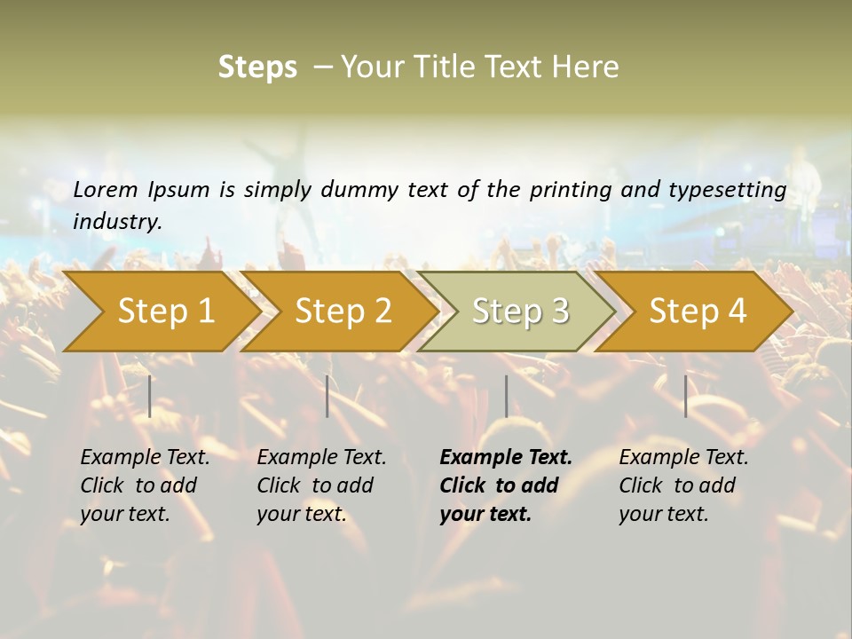 Loud Cheer Background PowerPoint Template