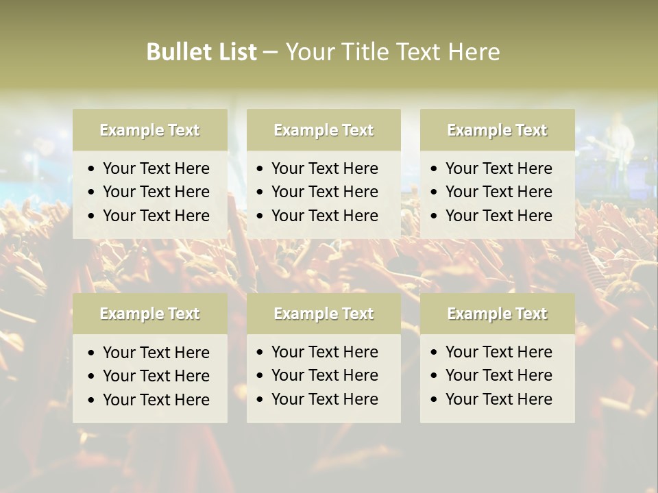 Loud Cheer Background PowerPoint Template