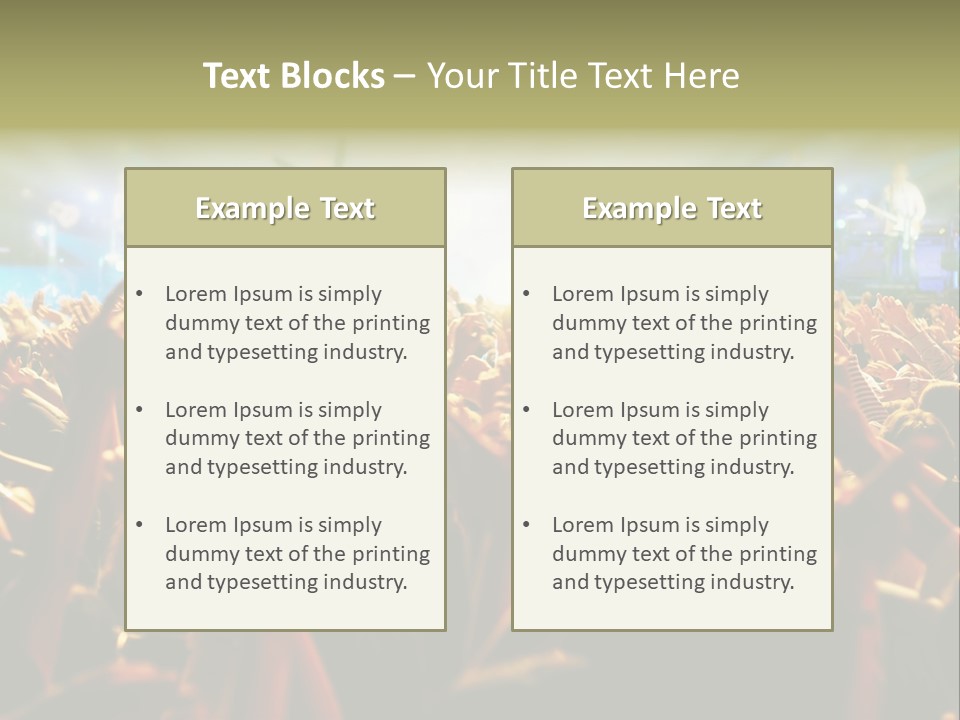 Loud Cheer Background PowerPoint Template